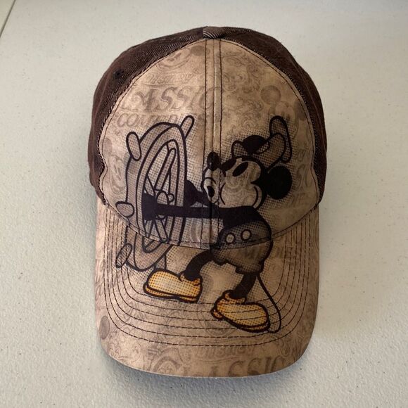 DISNEY Mickey Mouse Steamboat Willie Cap Hat Size 57-61 cm NWOT - Picture 1 of 5